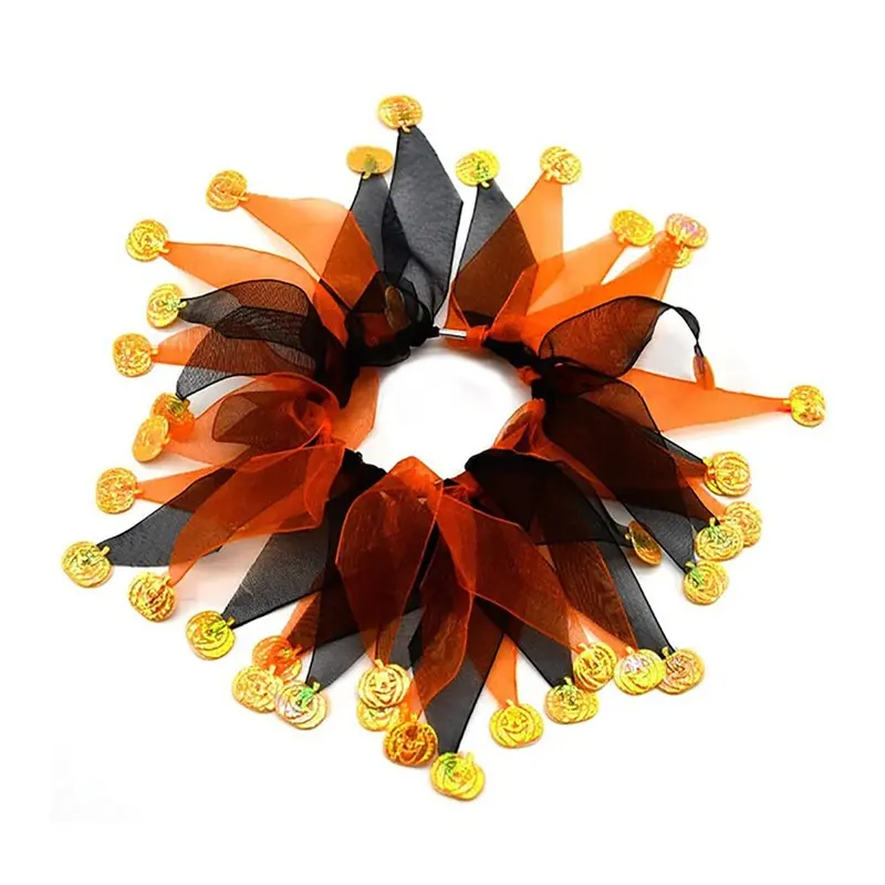Orange (Orange) Pet Festive Color Collar For Halloween & Christmas