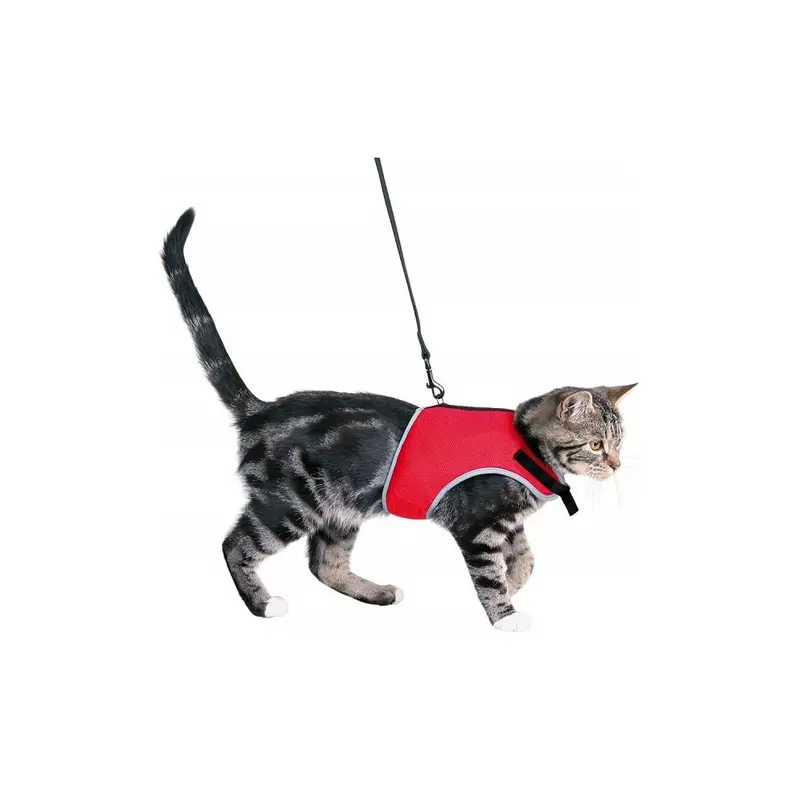 Trixie Red (24-42 Cm, ) Soft Cat Harness & Leash
