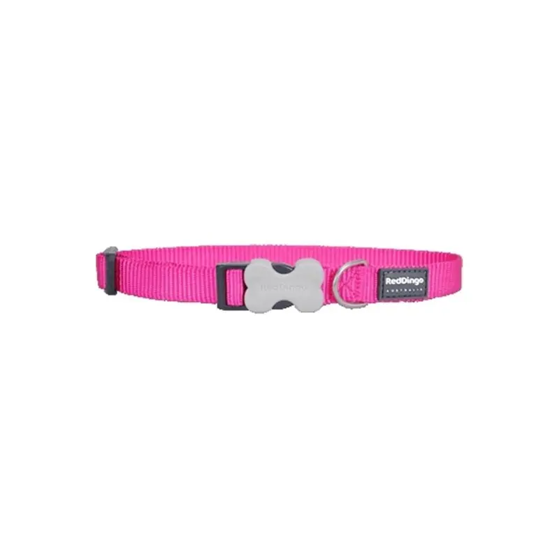 Red Dingo Pink,Red Dog Collar Classic Hot Pink- Extra Small