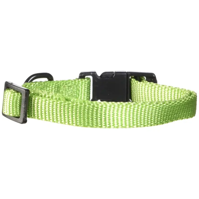 New Hamilton Adjustable Nylon Dog Collar Lime 3/8"""" X 7-12"""" 440735 Size 3