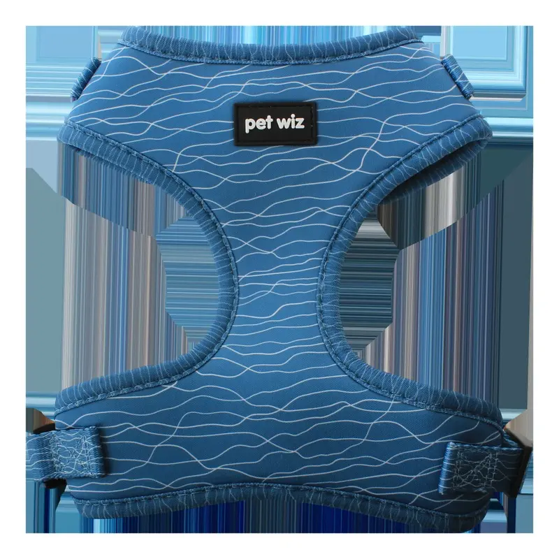 Pet Wiz Blue ) Pawfect Waves - Harness Small