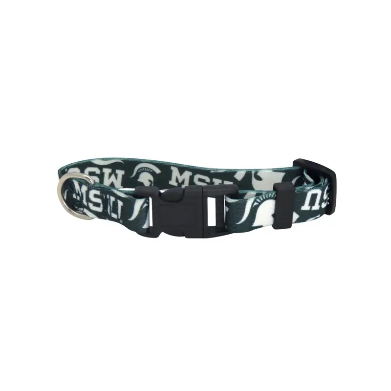 Little Earth Michigan State Spartans Pet Collar Size L - Special Order
