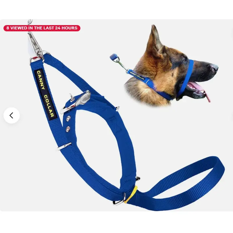 Canny Collar Dog Training Stops Pulling on The Lead Size 2 Blue Brand New