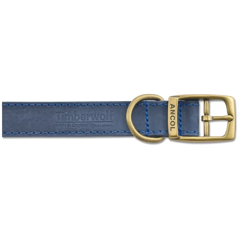 Ancol Timberwolf Dog Collars - 26-31Cm Blue Large