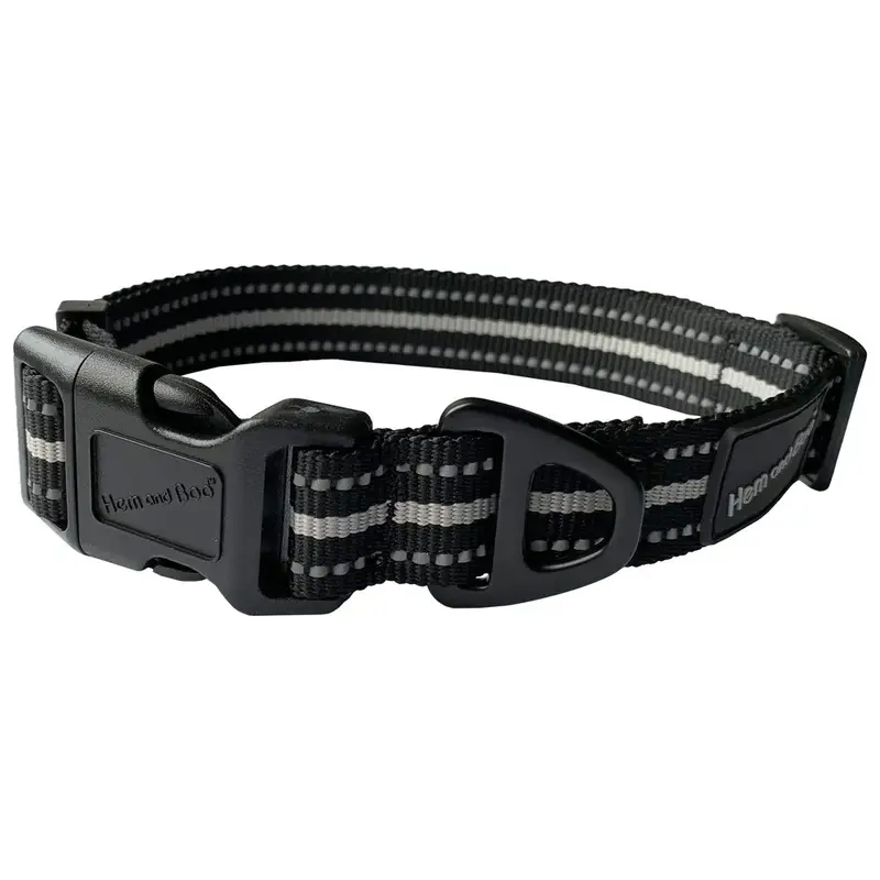 Hemmo & Co Unisex Black Hemmo And Co Sports Adjustable Collar Large