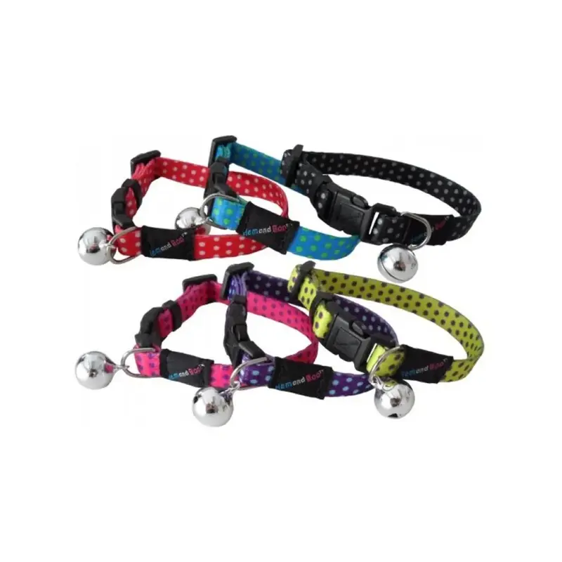 Hemmo & Co Unisex Black Spotty Kitten Collar