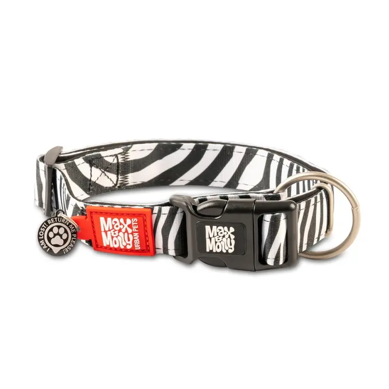 Max & Molly Zebra Classic Smart ID Collar, Small
