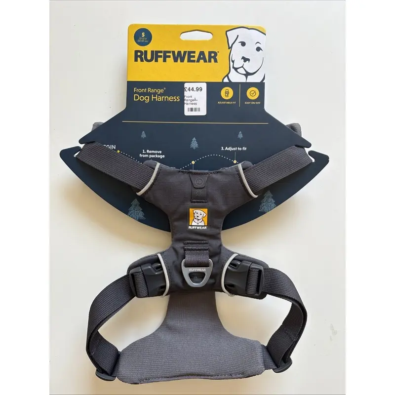 New With Tags Ruffwear Front Range Dog Harness S 22-27 inches Basalt Grey