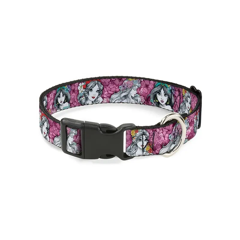 Floral Princess Sketch Pet Collar