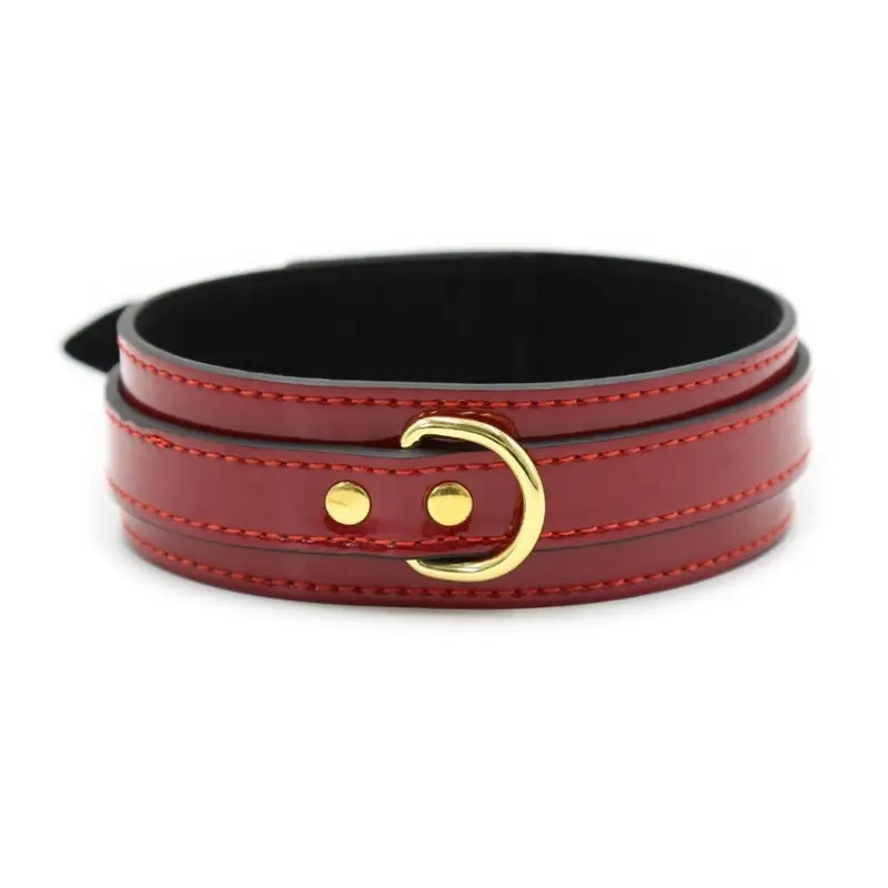 House Of Glass Red Patent Collar