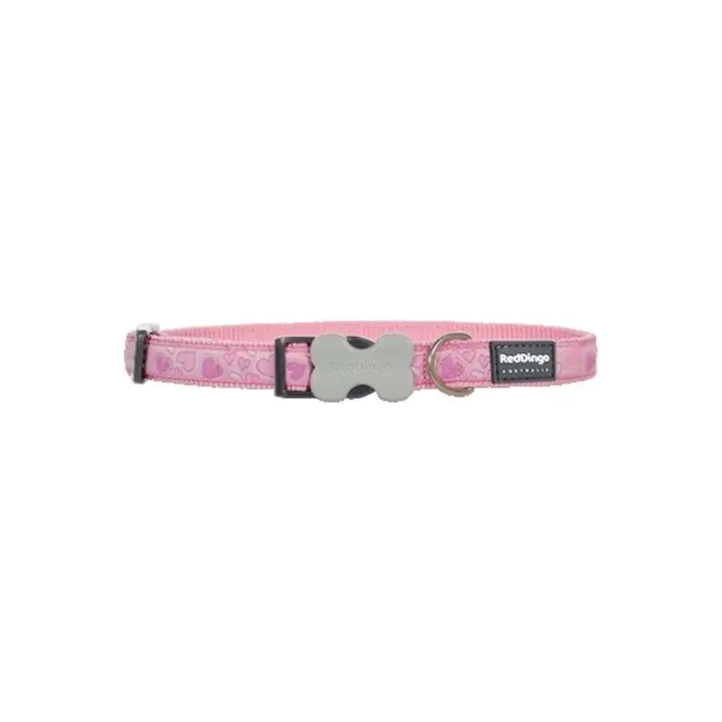 Petpath Pink Dog Collar Design Breezy Love Medium
