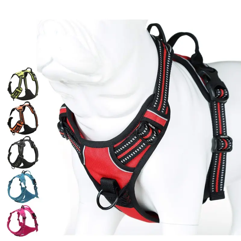 Verkeerd Juxzh Soft Front Dog Harness Best Reflective No Pull Harness With Hand