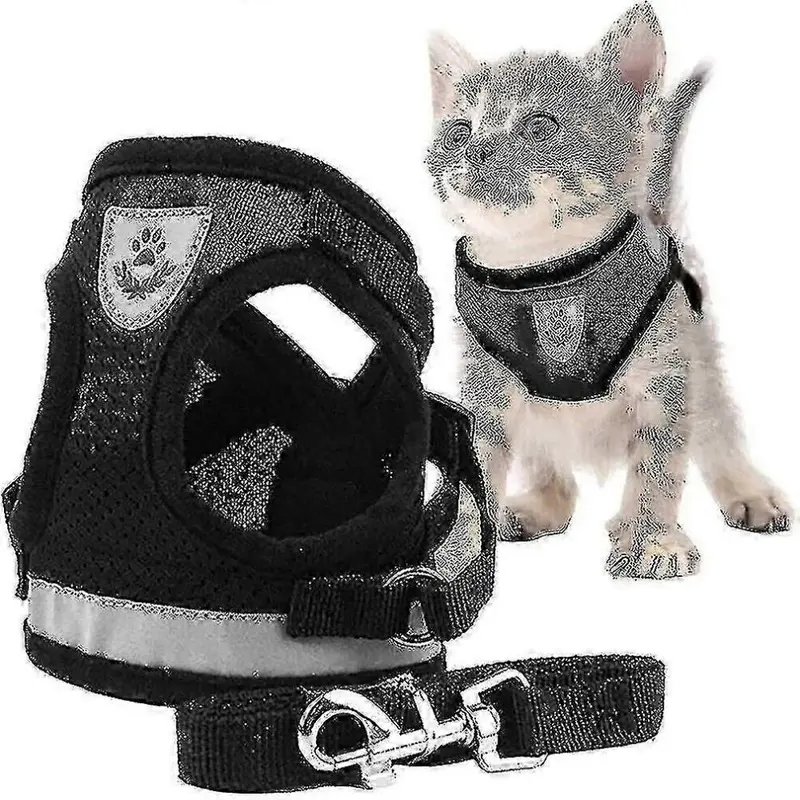 Kikidex Black (Xs, ) Cat Harness, Cat Harness Escape Proof Zekai