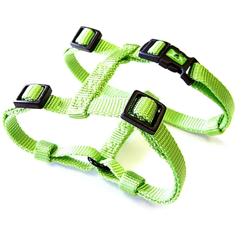 Hamilton Green Adjustable Comfort Nylon Dog Harness Lime 5/8"""" X 12-20"""" Size 5