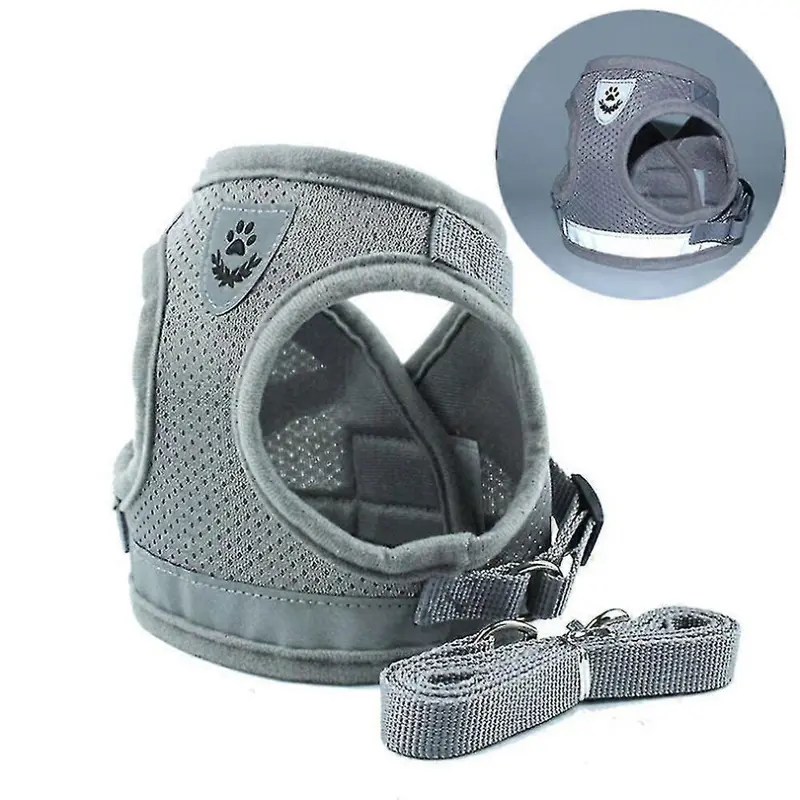Gray (M, ) Cat Harness, Cat Harness Escape Proof