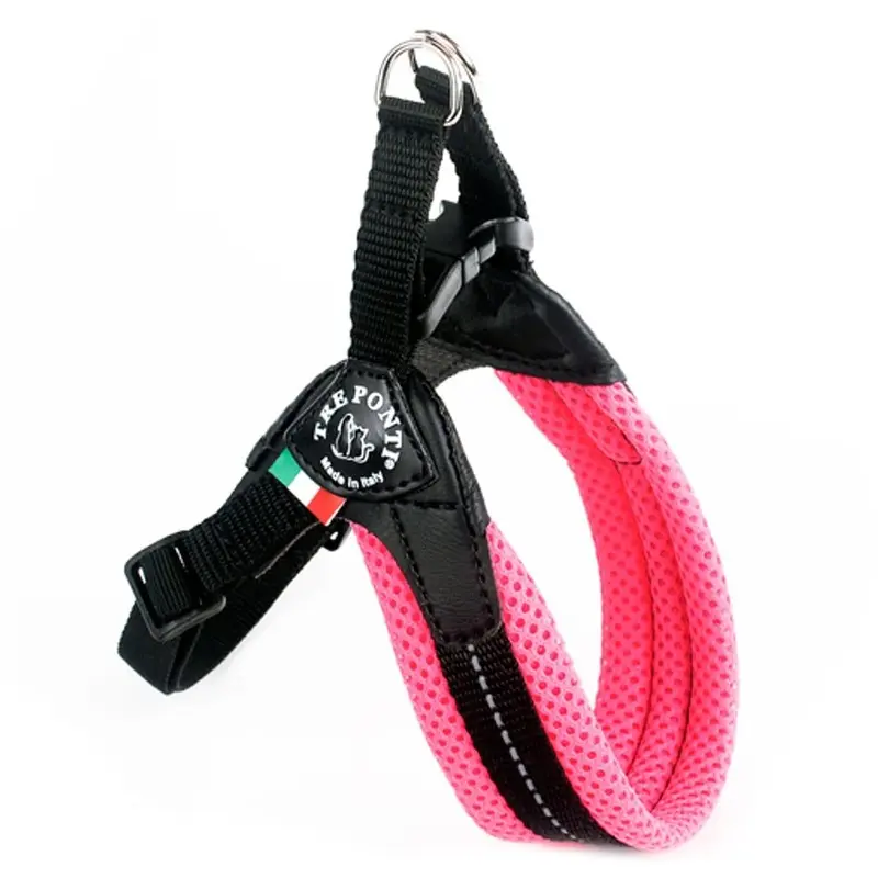 TRE PONTI Easy Fit Mesh Classic Neon Dog Harness, Size 2.5, Pink