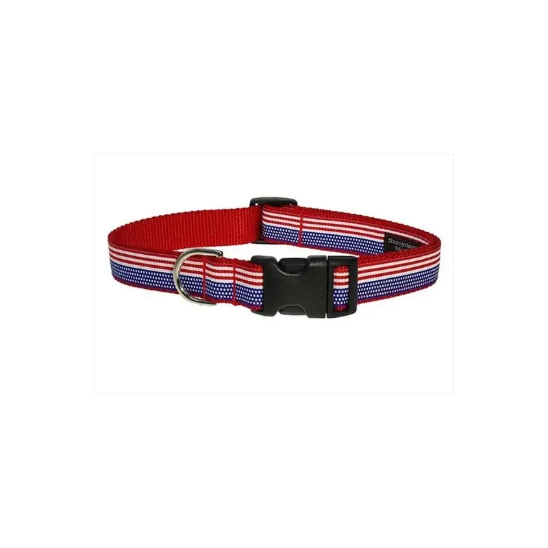 Fly Free Zone,Inc. American Flag Dog Collar - Small