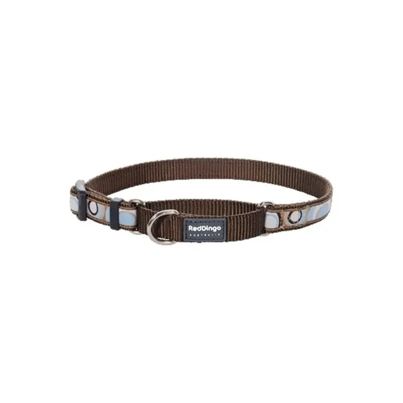 Petpath Brown Martingale Dog Collar Design Circadelic Large