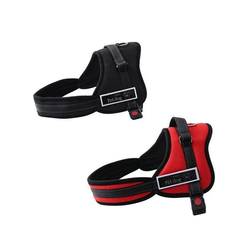 Deyaah Red No-Pull Dog Harness Pet Puppy Dog Vest Adjustable Padded Handle Large