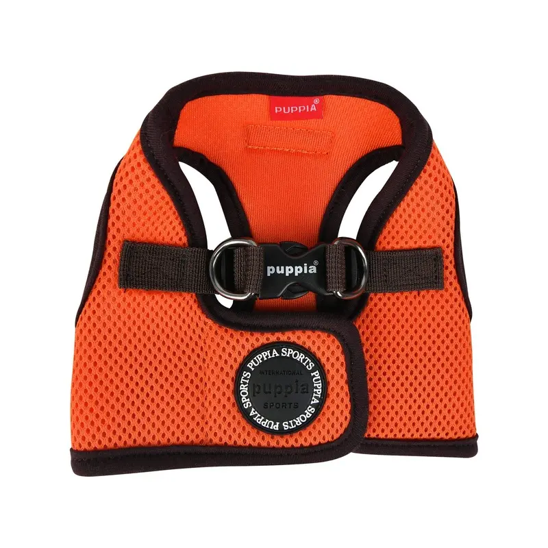 Puppia Harness B Ii Soft Vest Dog Harness, Orange, S