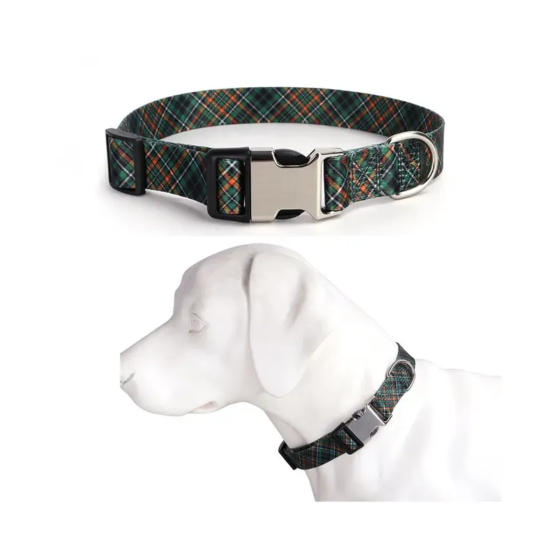 Paktoo Not,Specified (#4, L 42~60Cm) Adjustable Print Color Webbing Engraved Dog Collar