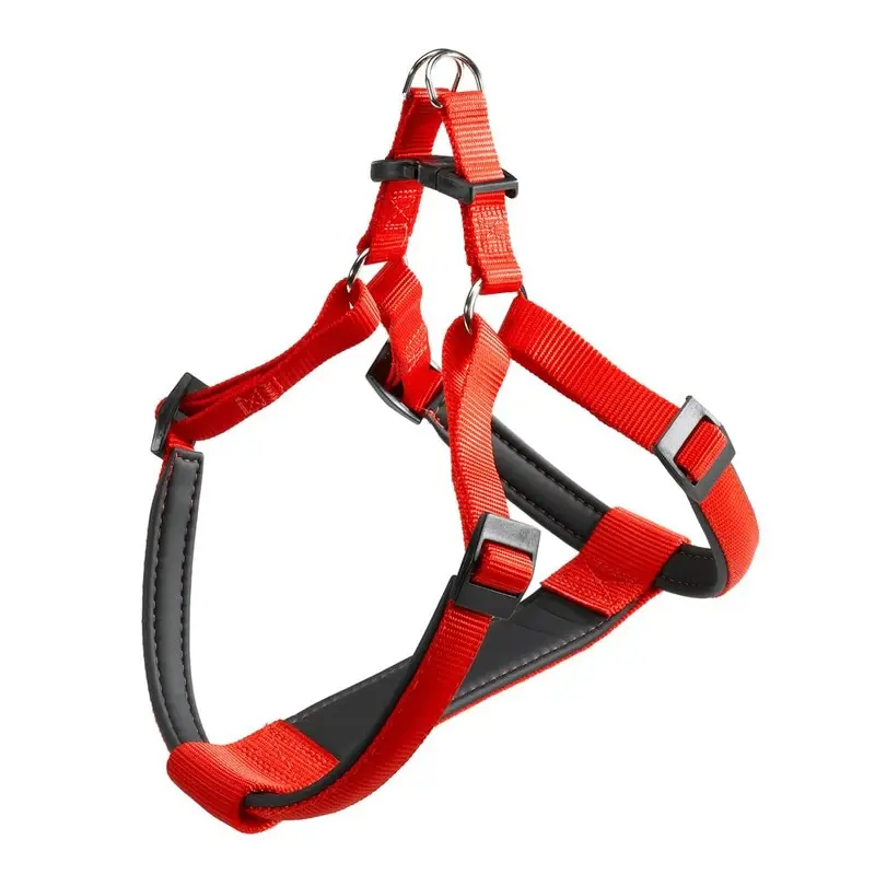 Ferplast Dog Harness DAYTONA, Small Dog Harness, Padded, Adjustable, Red