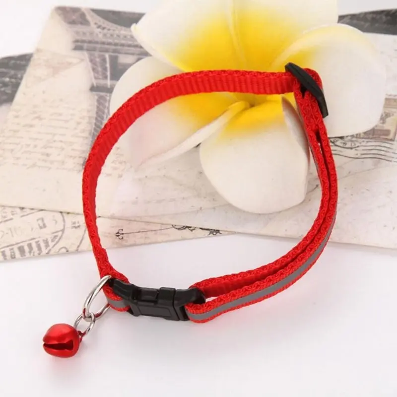 New (Red) Reflective Adjustable Pet Collar For Dogs And Cats Red Small