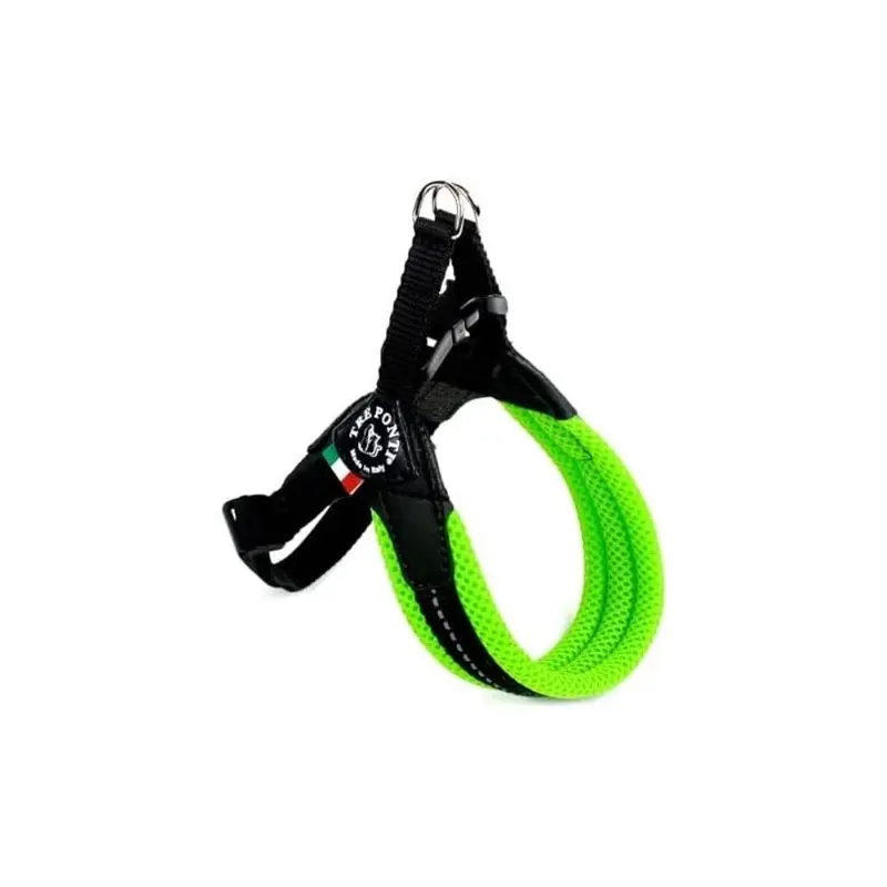 TRE PONTI Easy Fit Mesh Classic Neon Dog Harness, Size 3.5, Green