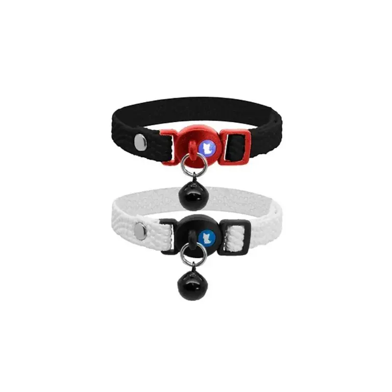 Cat Circus Multicoloured Monochrome Pu Safety Cat Collar