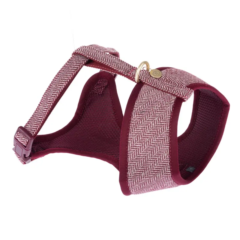 Nomad Tales Calma Harness - Burgundy - Size M: 38 - 56 Cm Chest Circumference