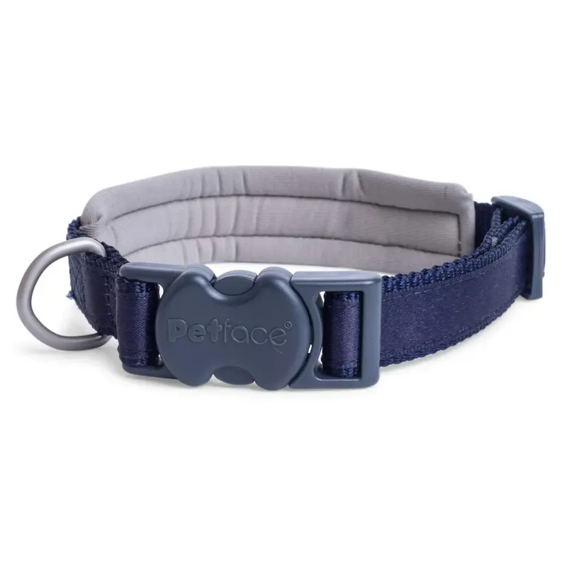 Petface (Outdoor Paws by Petface) Neoprene Padded Blue Dog Collar, Small