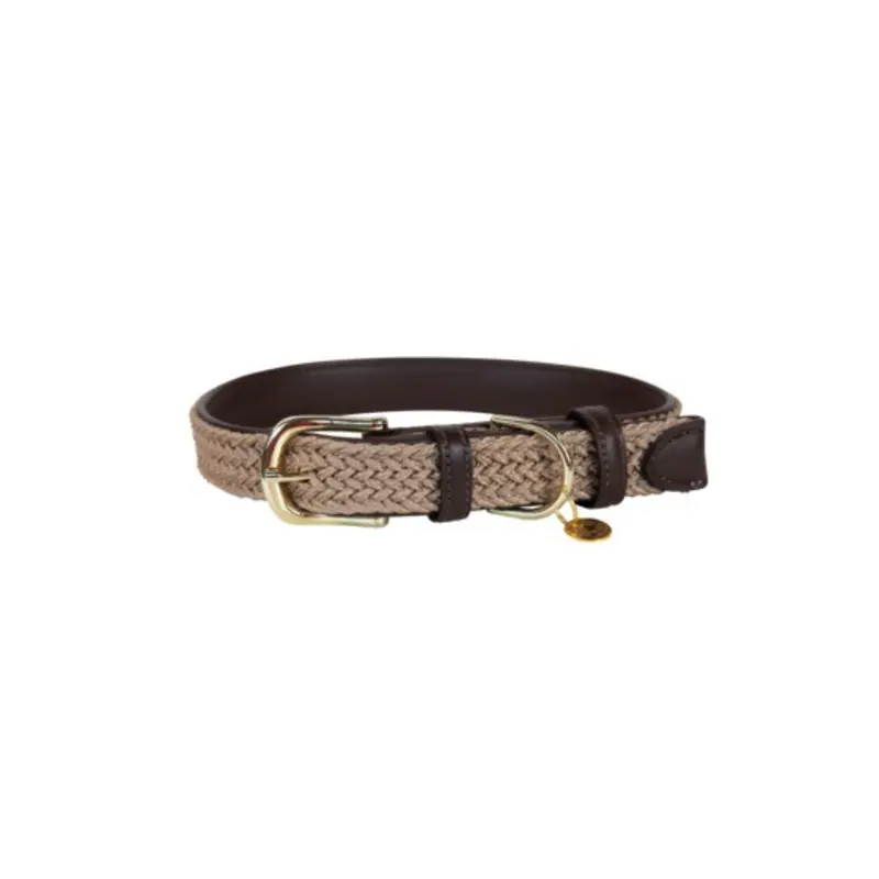 Kentucky Dogwear Beige Braided Nylon Dog Collar Kentucky Small