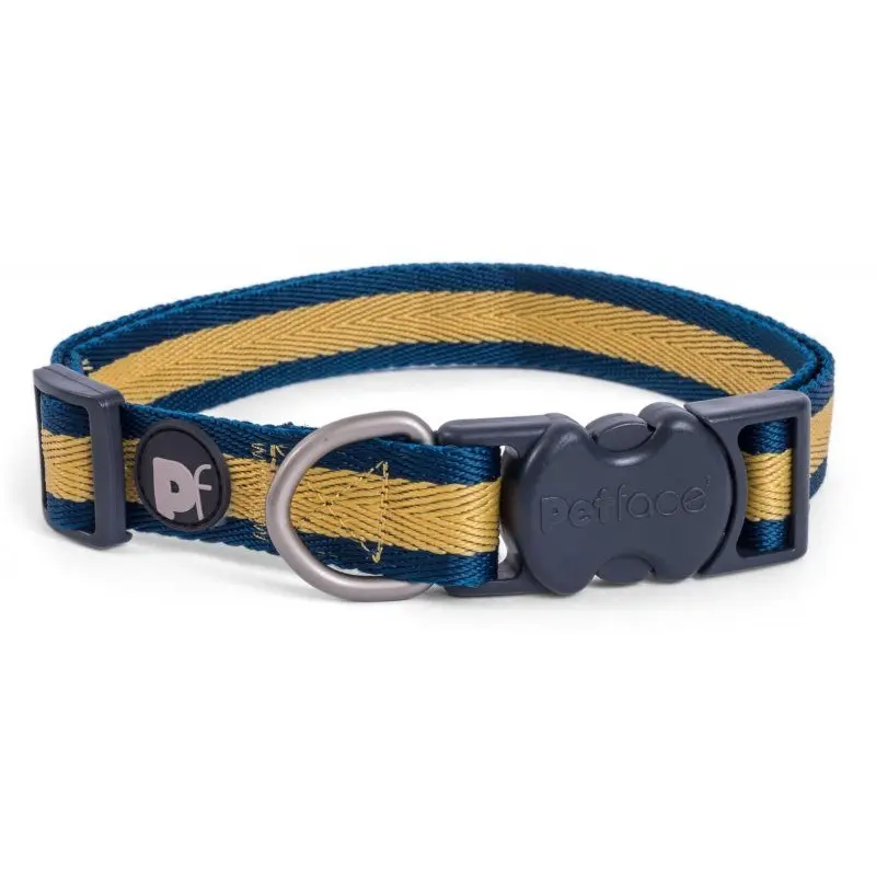 Petface Ochre Stripe Dog Collar - Small