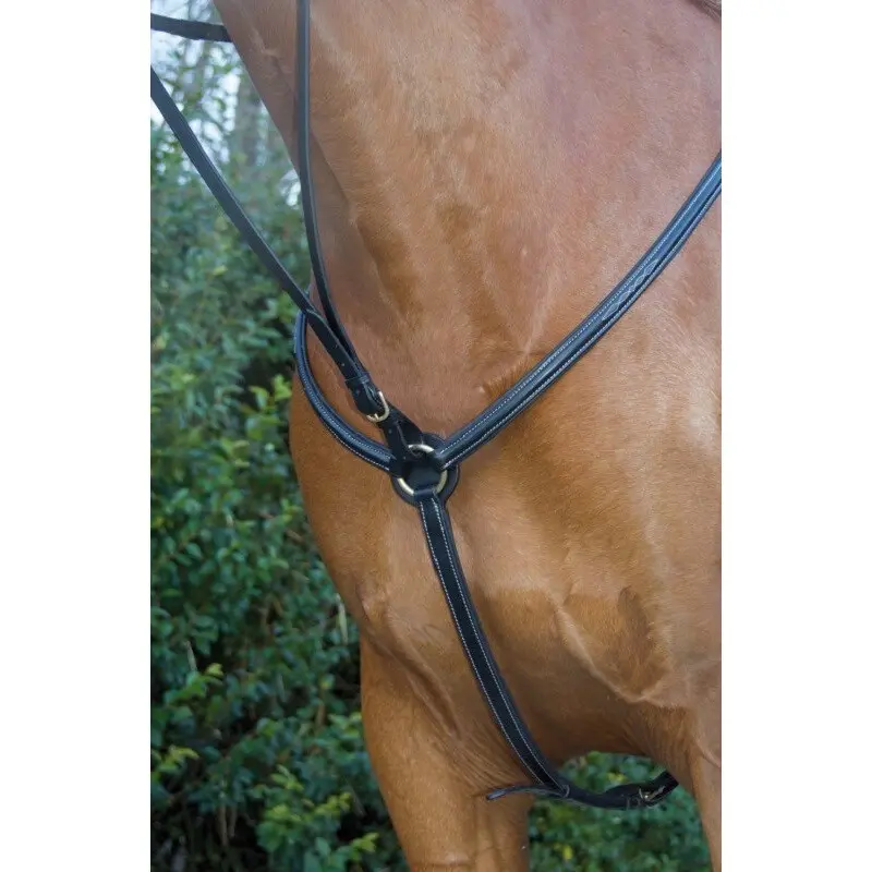 T De T Noir Hunting Collar For Horse Doubledt De T