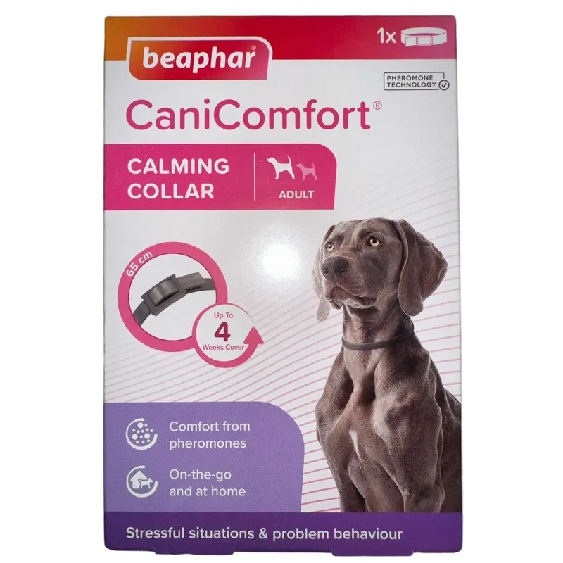 Beaphar CaniComfort Adult Dog Calming Collar 65CM Exp 09/2025
