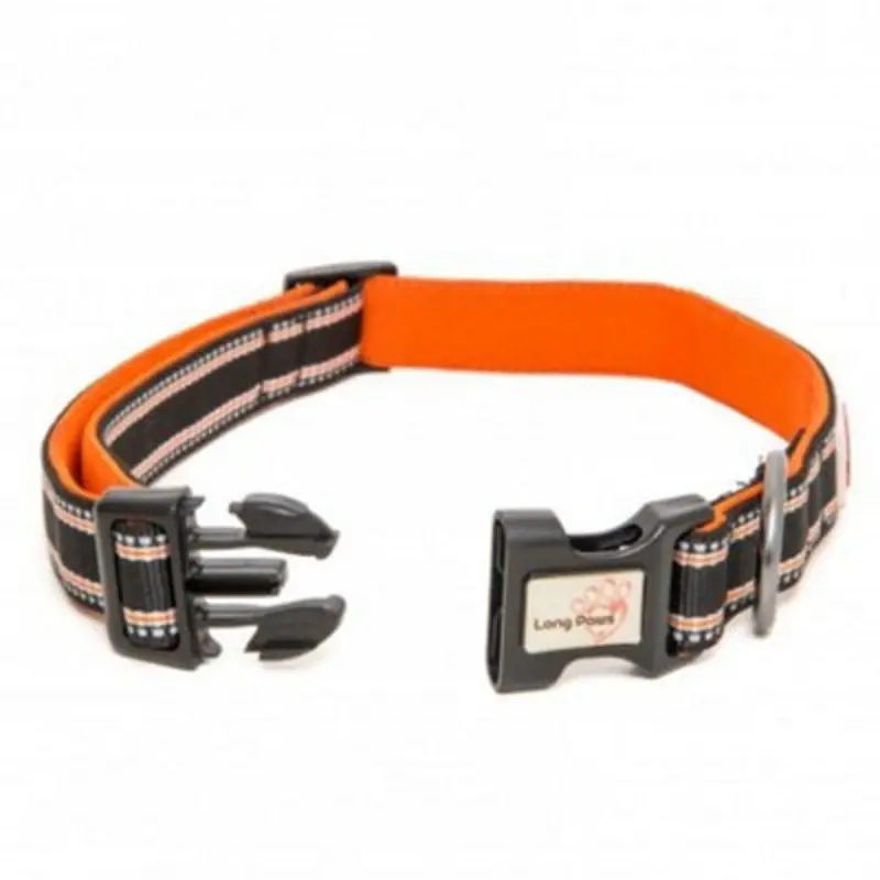 Long Paws Comfort Collection Collar 20Mm X34-52Cm Black