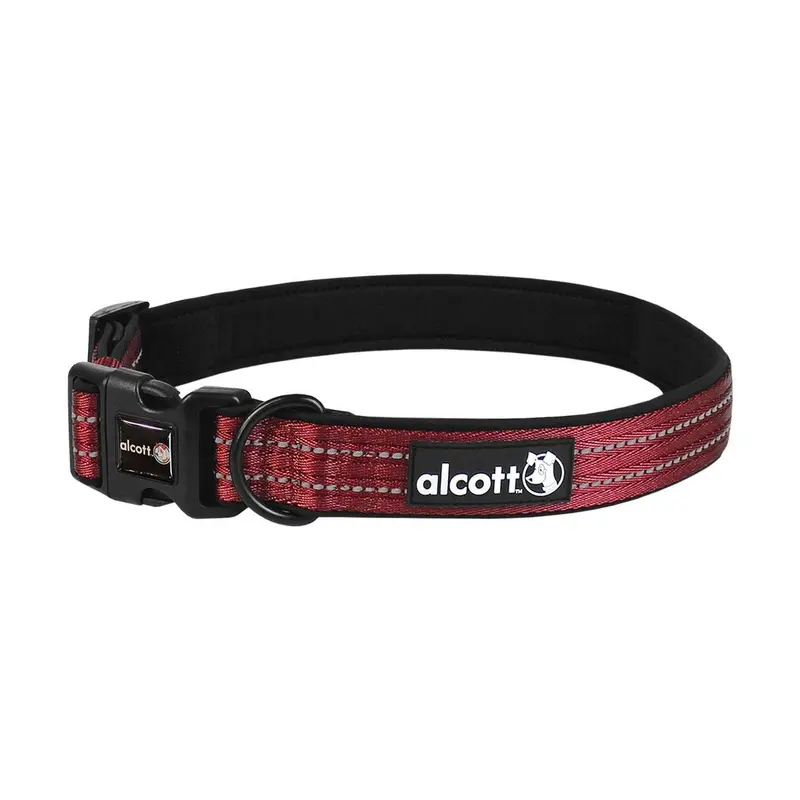 Alcott Adventure Dog Collar - Red Small