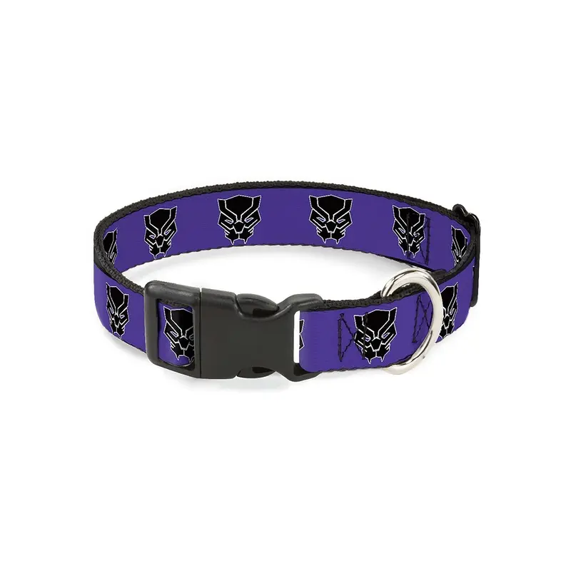 Black Panther Plastic Clip Pet Collar