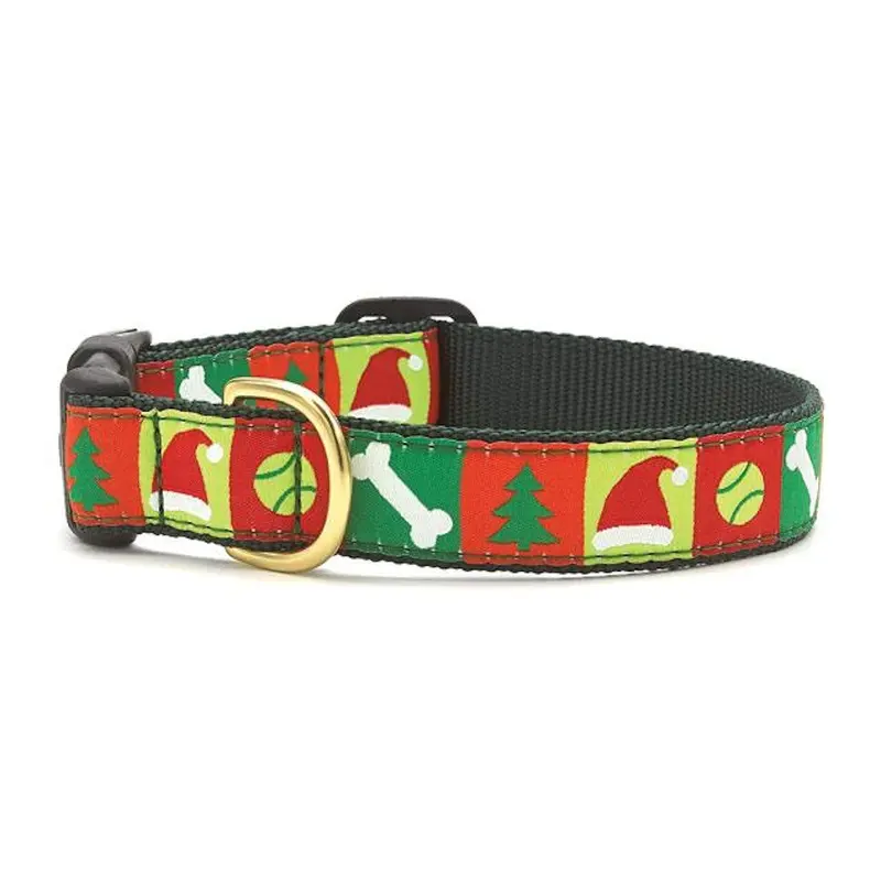 Up Country XML C-XS Christmas List Dog Collar Narrow 5/8 Inches XS