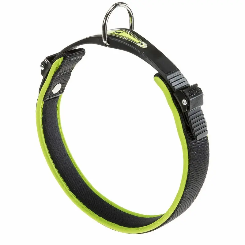 Ferplast Ergofluo Ergonomic C15/33 Nylon Collar - 15Mm X 25-33Cm Green