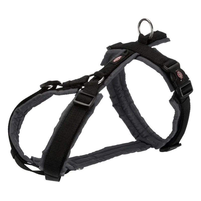 TRIXIE Trekking Harness New Premium XL 80-97 cm / 25 mm Black/Graphite Dog