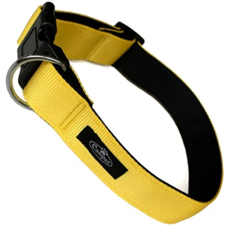 B&Q Dog Collar Neoprene Padded Waterproof Comfort Collar L-Xl Yellow