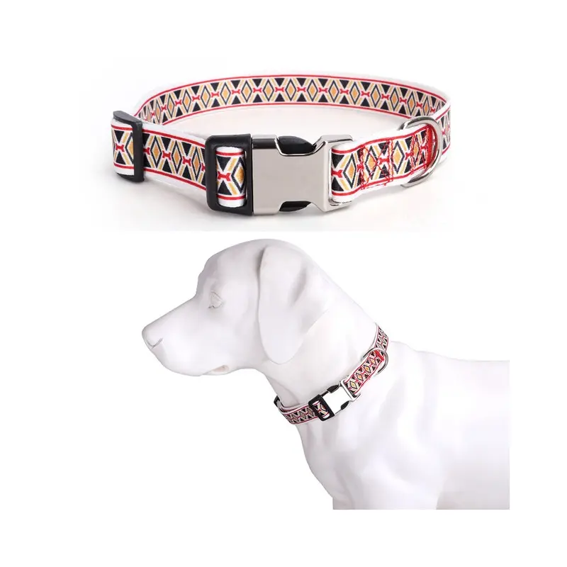 Paktoo Not,Specified (#5, Xl 60~70Cm) Adjustable Print Color Webbing Engraved Dog Collar