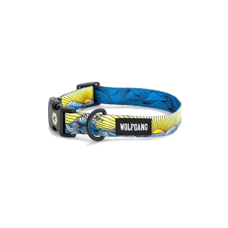 Wolfgang 8093086 26 In. Multi Color Dawn Patrol Polyester Dog Adjustable Collar, Large
