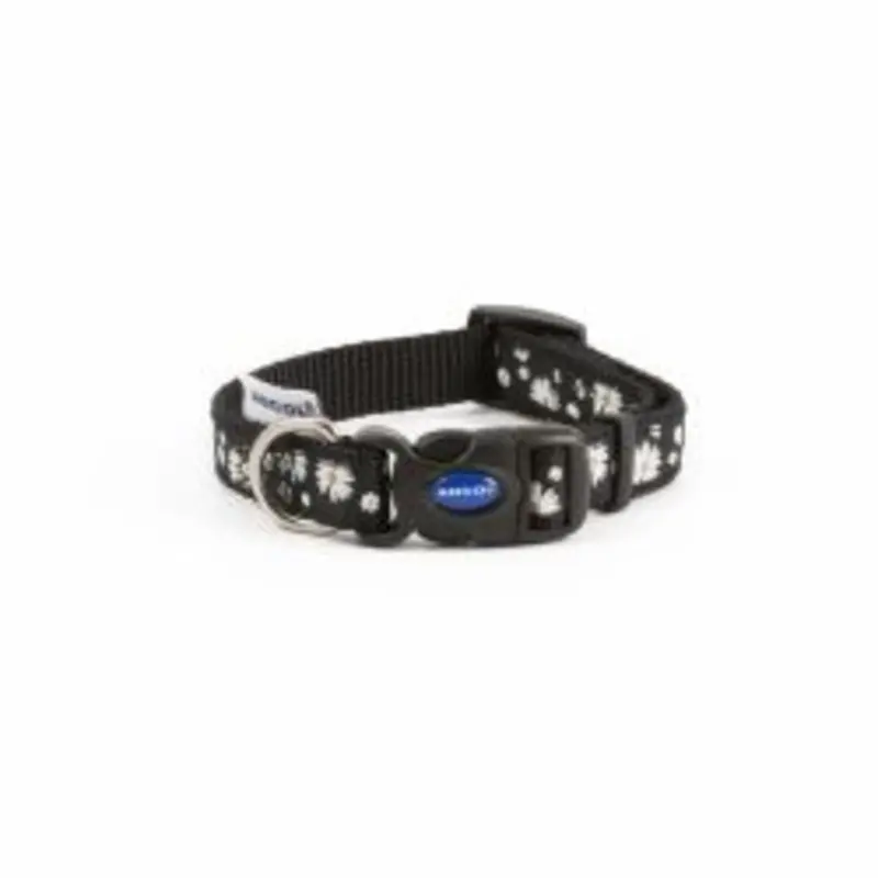 Ancol Daisy Fashion Dog Collar - 45-70Cm Black Small
