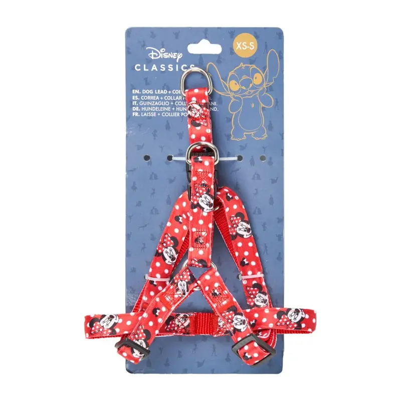 Cerd Lifes Little Moments Red ) Cerda Minnie Mouse Dog Nylon Harness Small