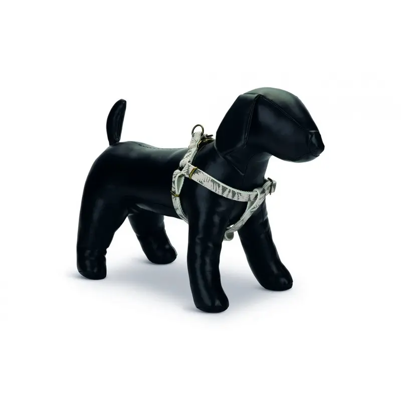 Designed By Lotte Nylon Virante Dog Harness - Oribo - 25Mm X 60-100Cm Beige Size 4