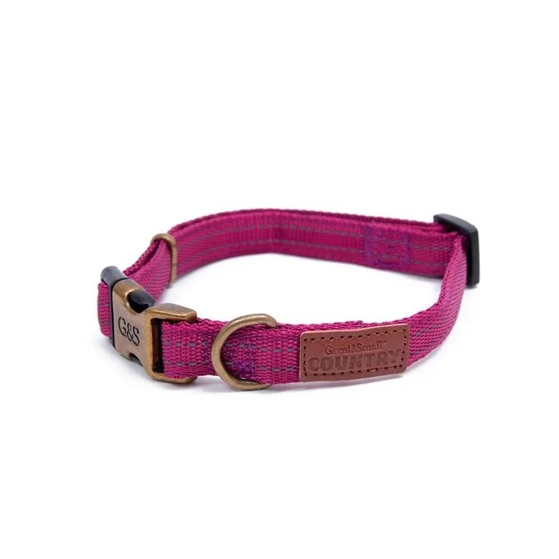 Great Pink Great & Dog Country Collar | Color: | : Extra ) Small