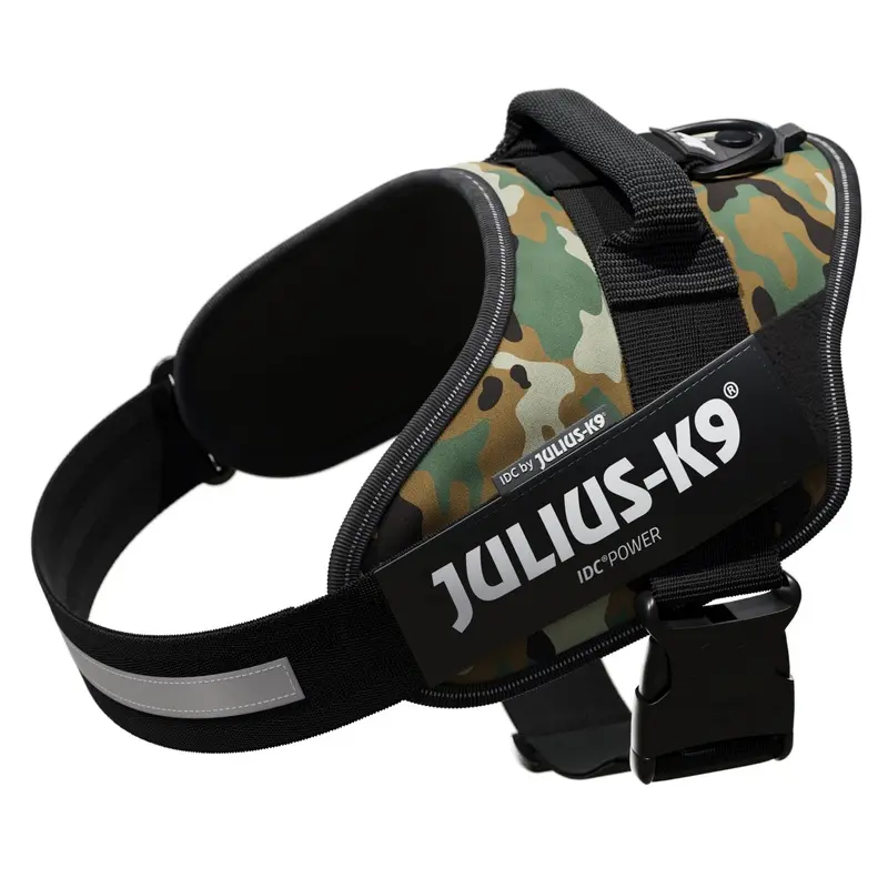 Julius-K9, 16IDC-C-1, IDC Powerharness, dog harness, Size: L/1, Camouflage