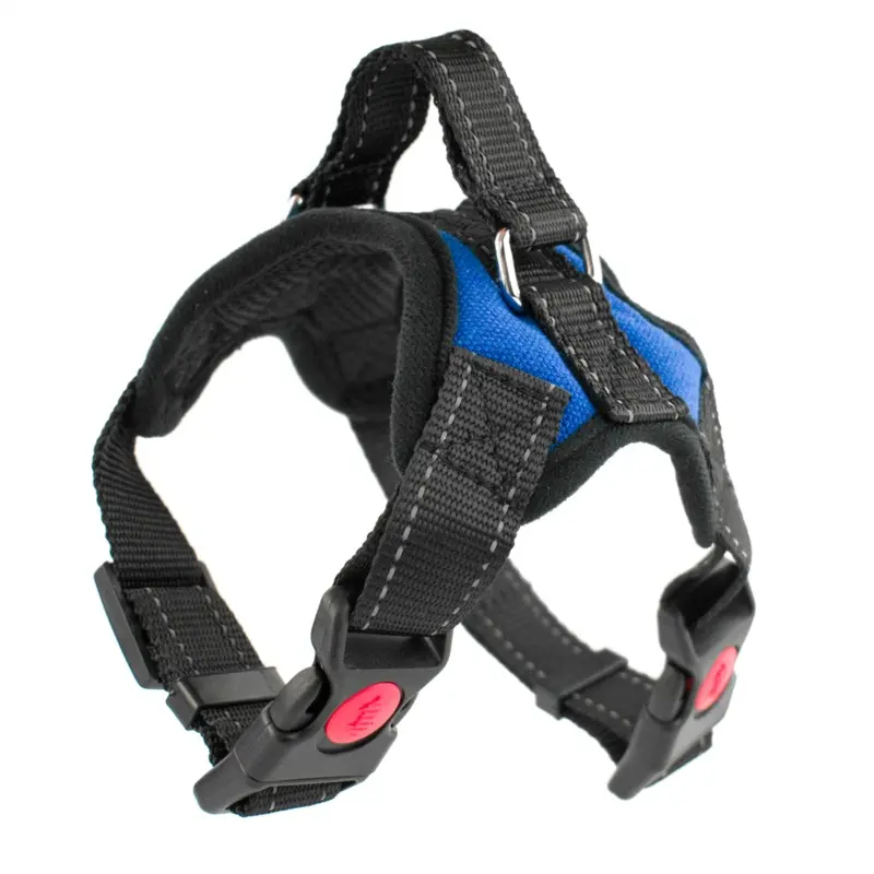 Kct Blue ( Harness, Extra )) No Pull Padded Dog Harnesses Red/Black Small